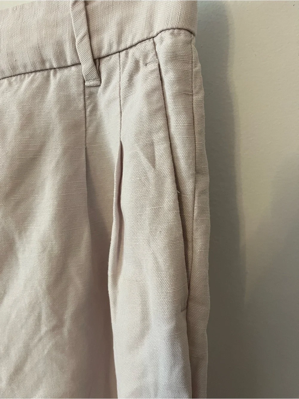 Wilfred Aritzia Effortless Pant Lyocell Linen Blend in Cloudy Lilac Sz 2